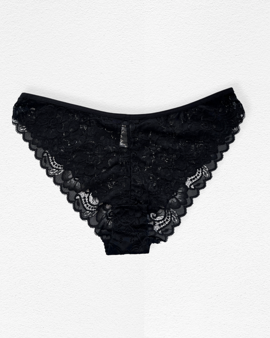 Panty corte de bikini de encaje floral