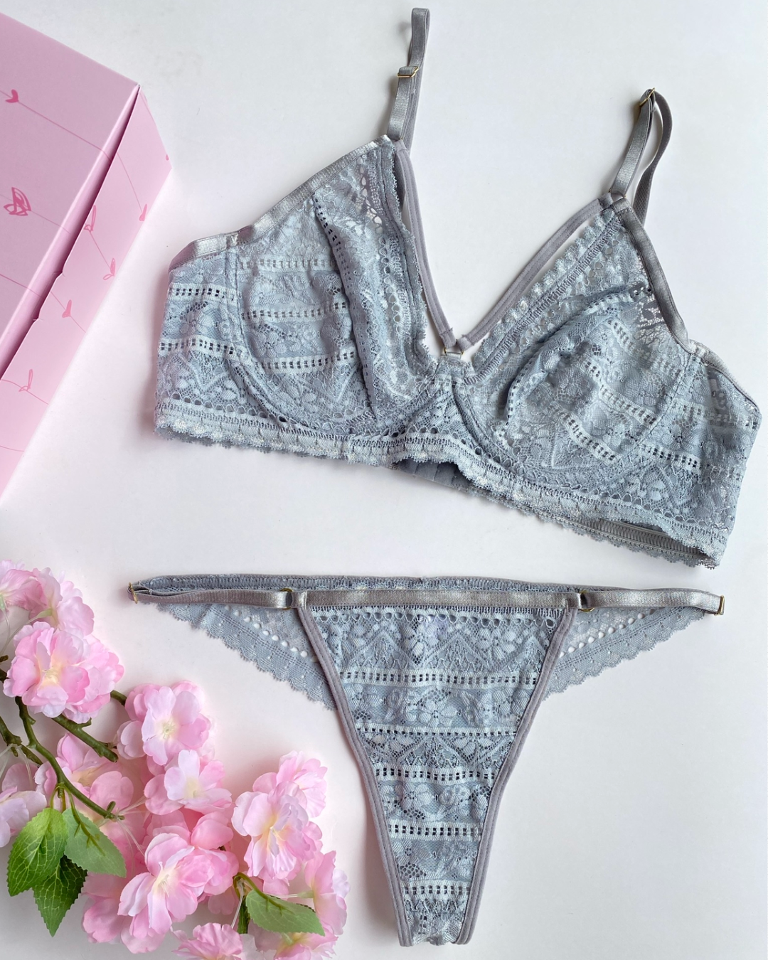 Set de Ropa Interior Aileen - Encaje Delicado