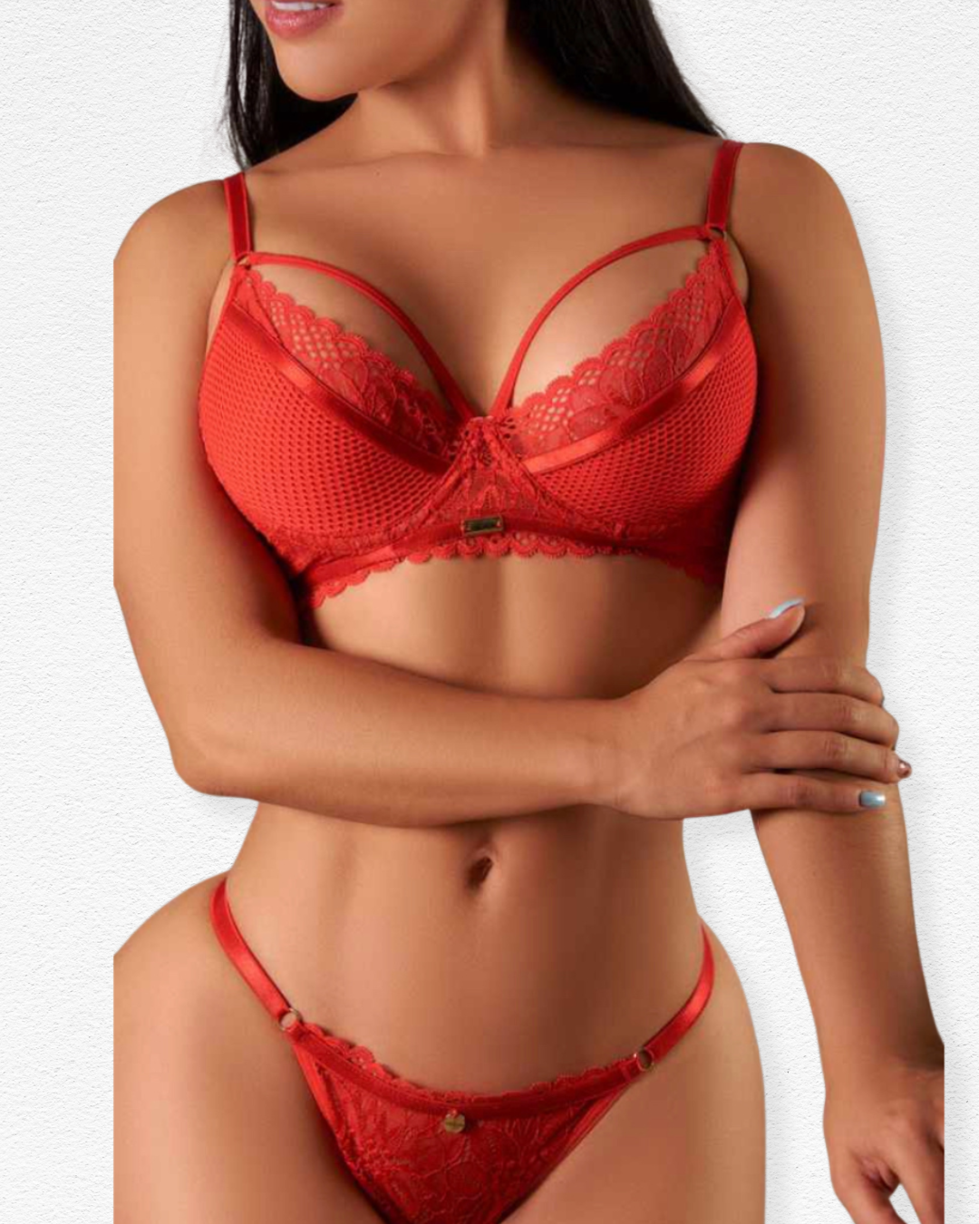 Set de Ropa Interior Valeria - Encaje Floral