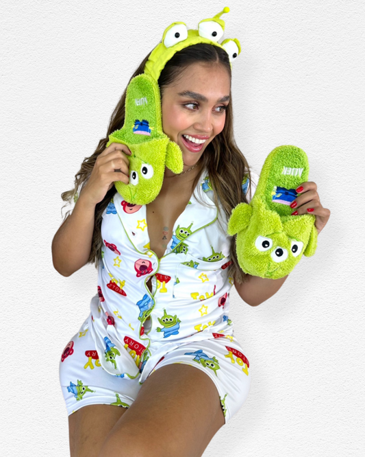 Pantuflas - Alíen Verde
