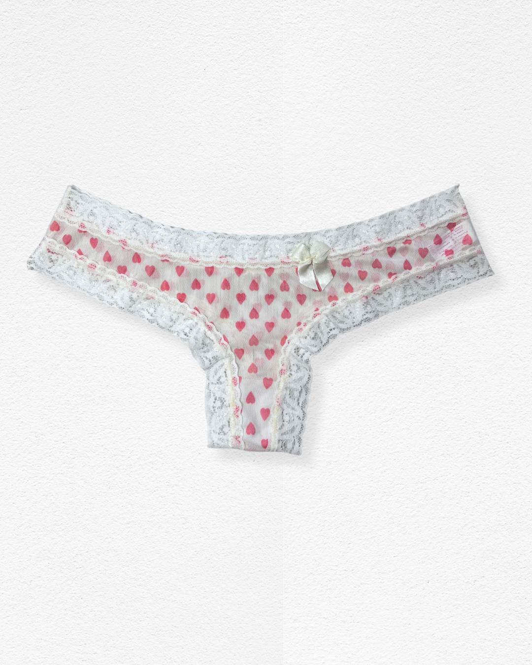 Panty Tanga de Malla con Encaje