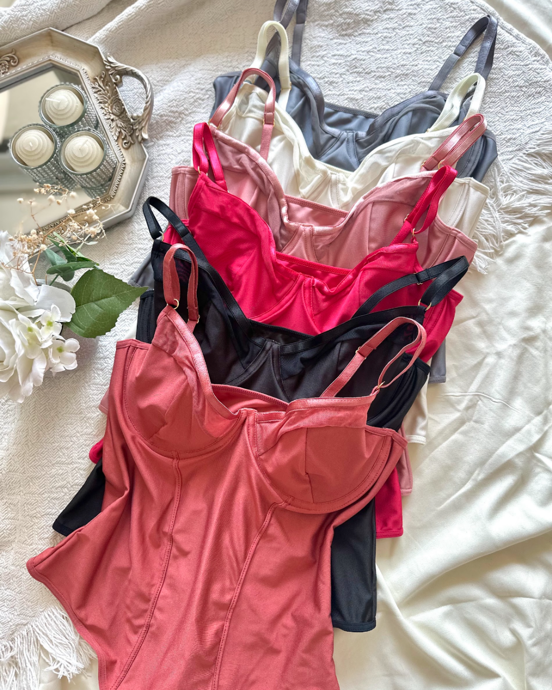 Body Matilda - Satinado Gris