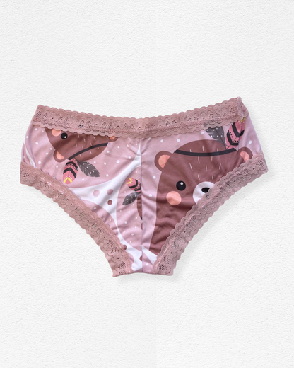 Panty de Algodón con Encaje Clásico