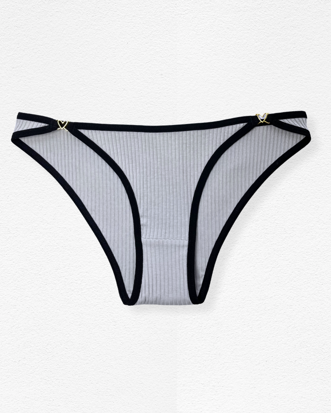 Panty rib con bordes contraste