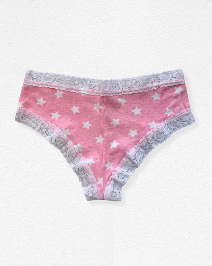 Panty de Algodón con Encaje Clásico