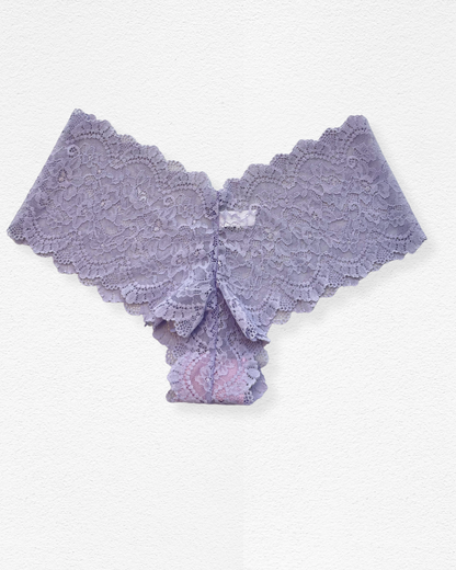 Panty cachetero de faja gruesa con encaje