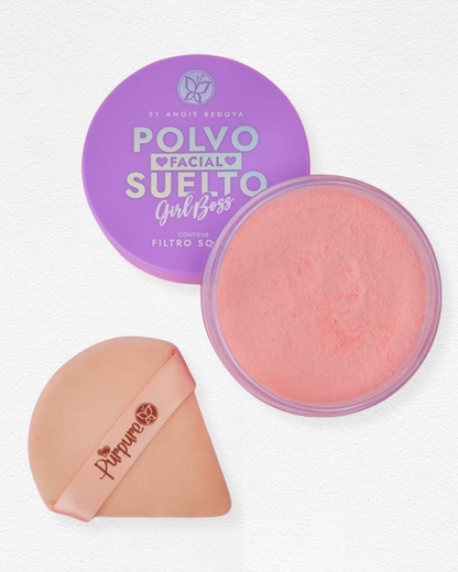 Polvo Facial Suelto Rosado - Girl Boss