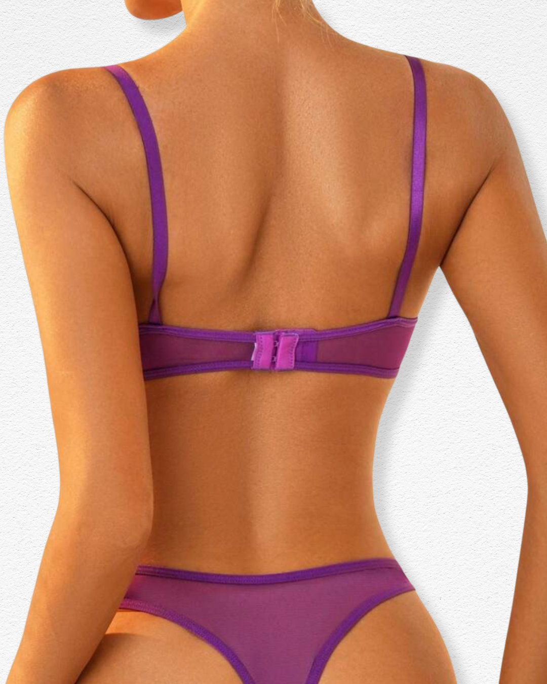 Set de Ropa Interior Renata - Encaje Púrpura