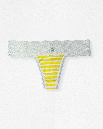 Panty Hilo con Fajón de Encaje