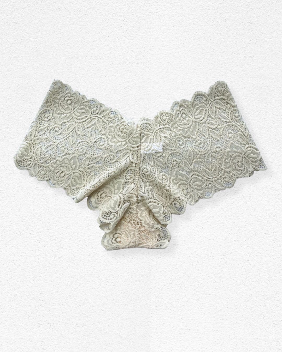 Panty cachetero de encaje floral