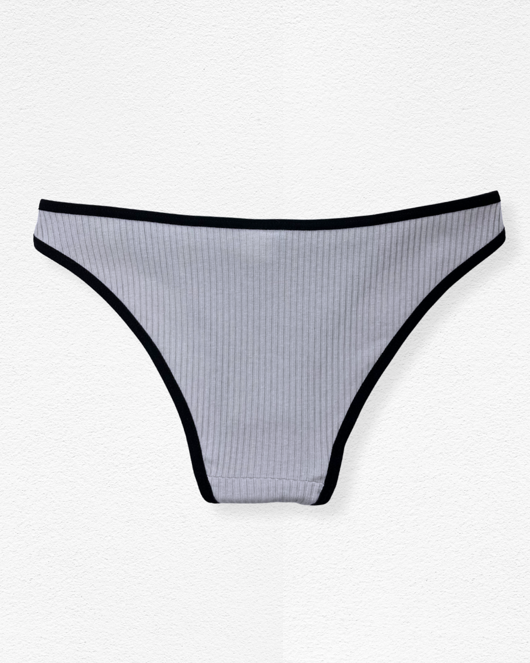 Panty rib con bordes contraste