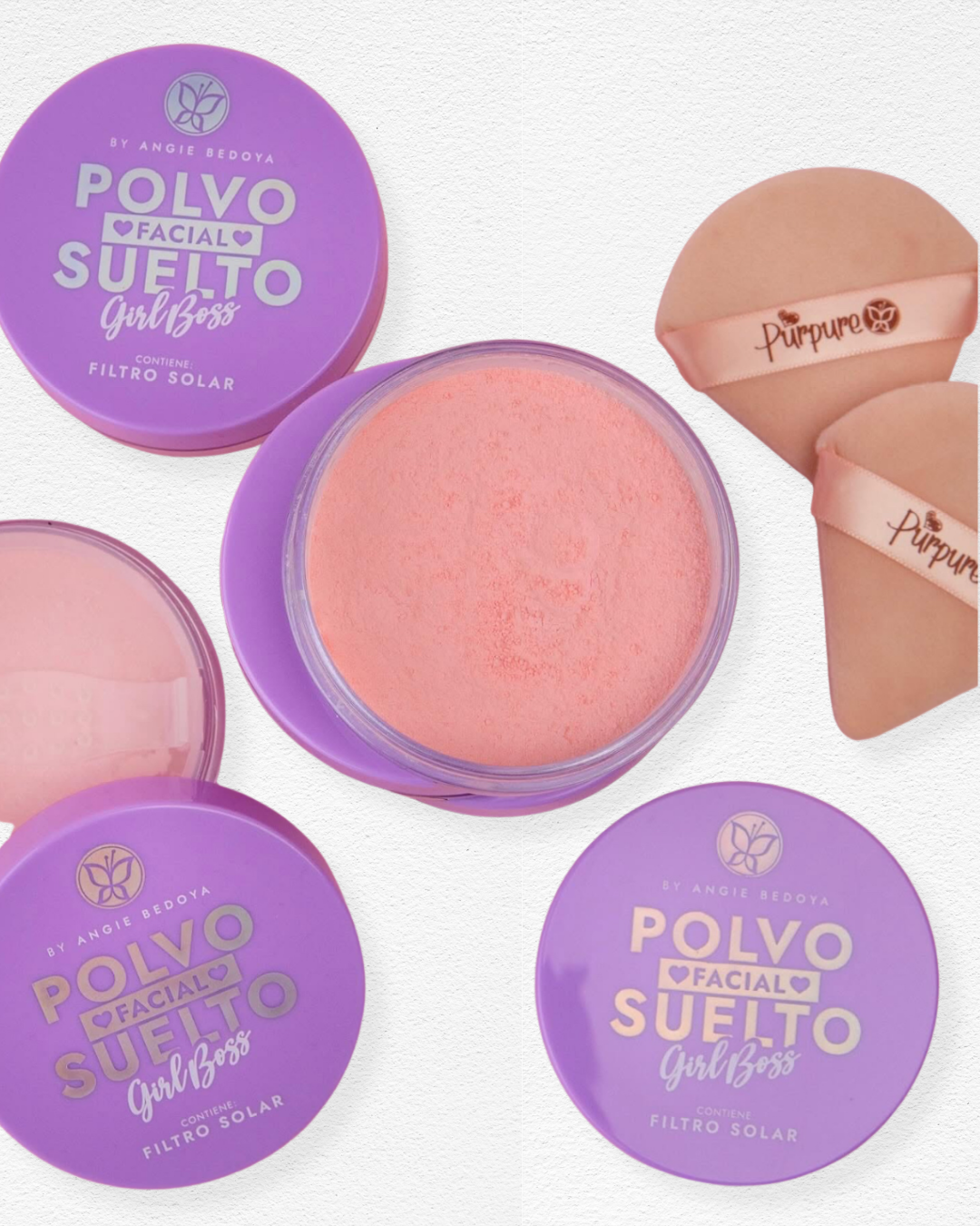 Polvo Facial Suelto Rosado - Girl Boss
