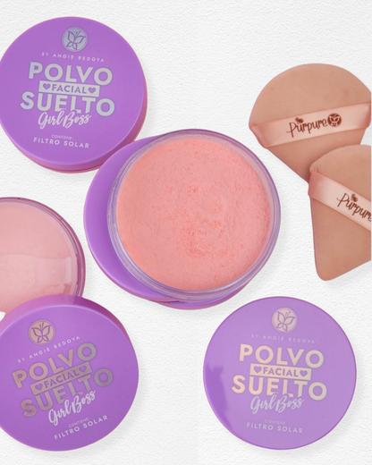 Polvo Facial Suelto Rosado - Girl Boss