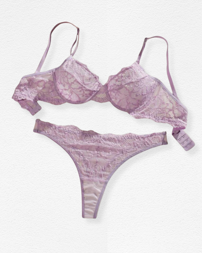 Set de Ropa Interior Liliana - Encaje Lila