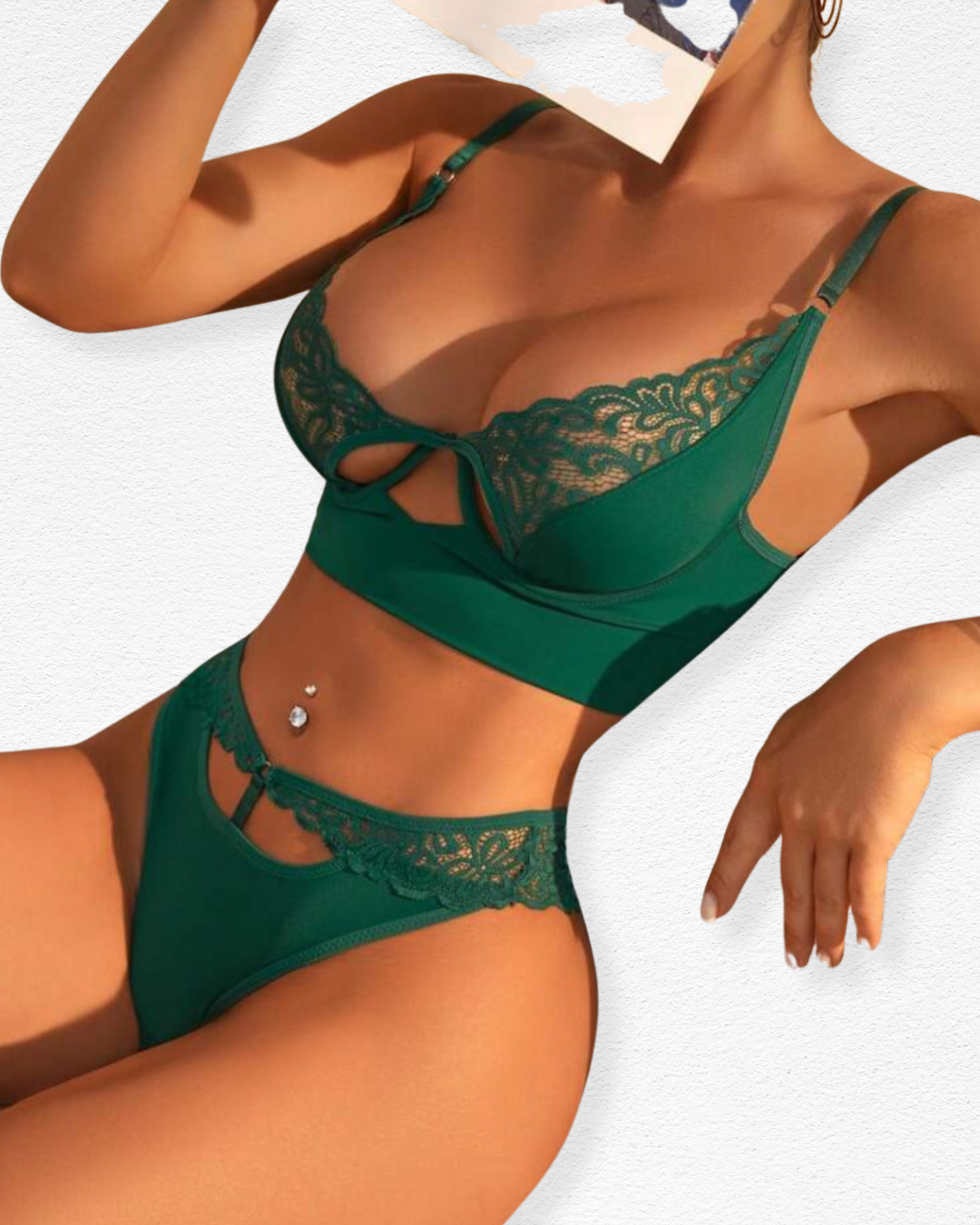 Set de Ropa Interior Dafne - Detalle Cut Out con Encaje