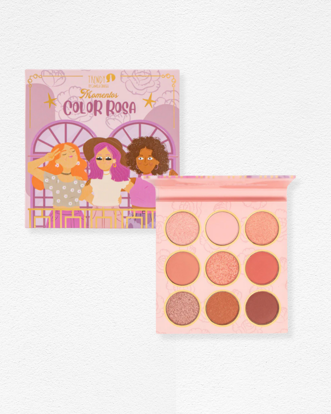 Paleta de Sombras - Momentos Color Rosa