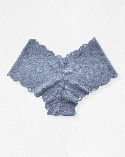 Panty cachetero de encaje floral