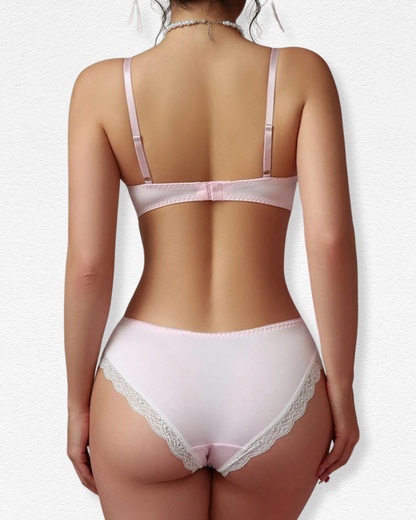 Set de Ropa Interior Anabella - Rosa con Encaje